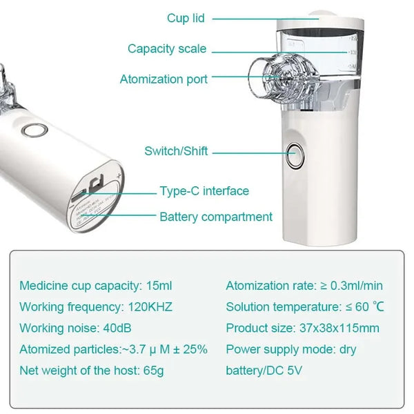 Handy Ultrasonic Nebulizer